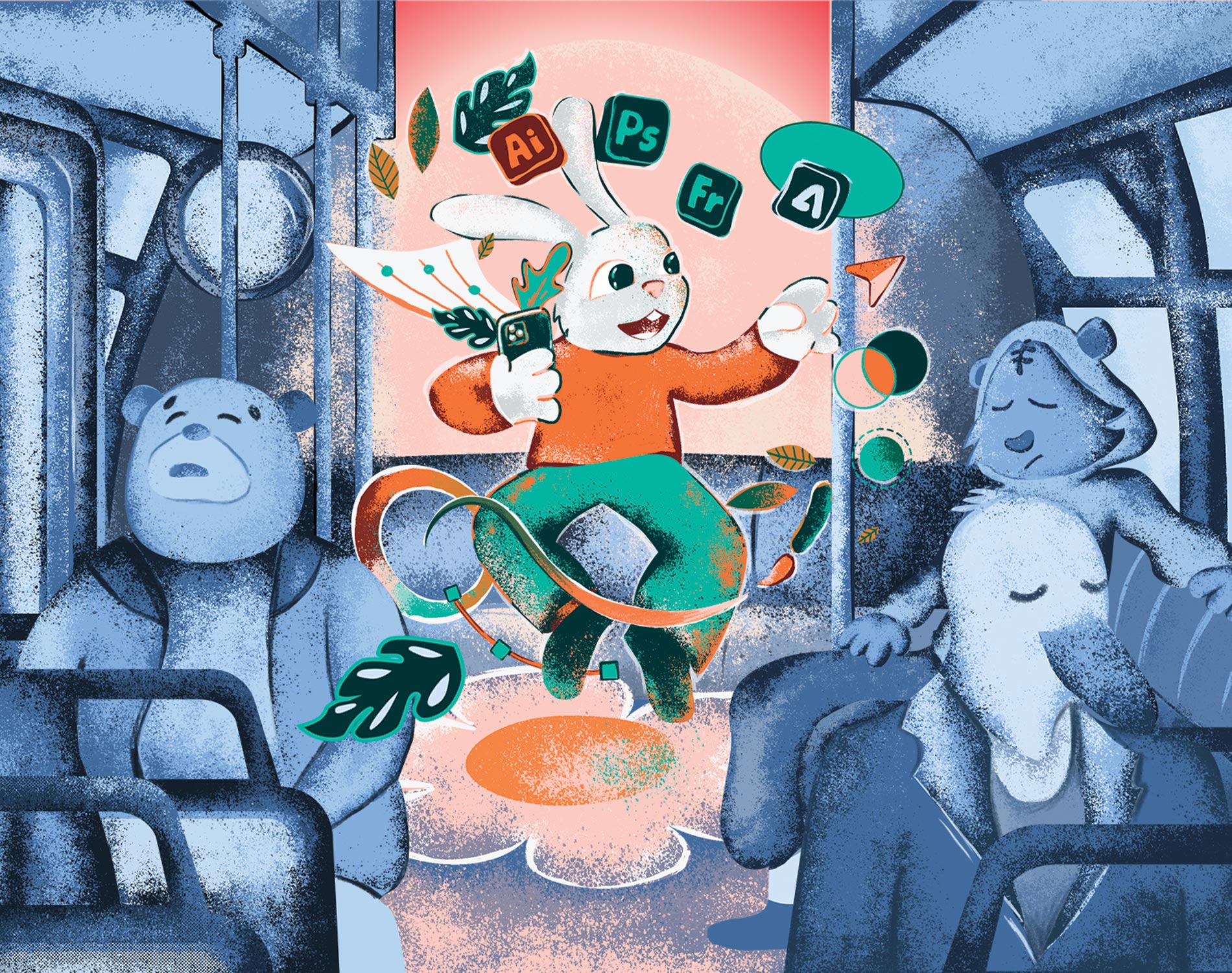 Adobe Bundle Ads Illustration