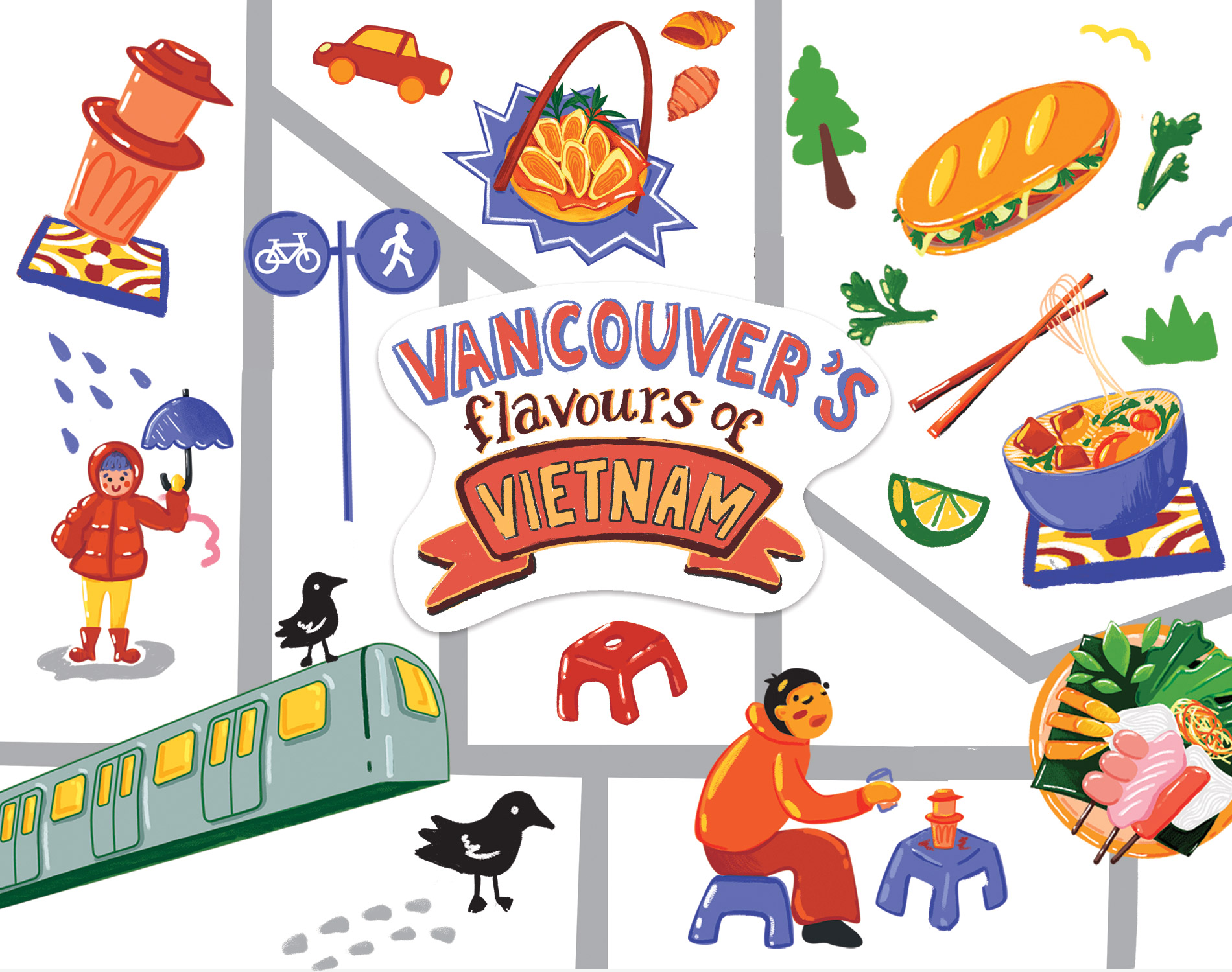 Vancouver Illustrated Map